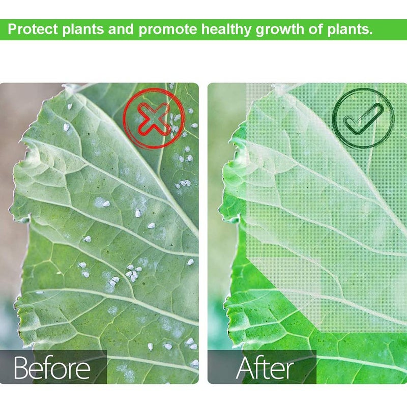 Aphrolin Plant Cover Bags, 4.6X 3.4 Feet Reusable Thicken Encrypted Garden Netting Mesh with Drawstring, Fruit Tree Plant Protect Netting, Plant Cover for Pest, Insect Bird Barrier Netting (2 Pcs) - Image 3
